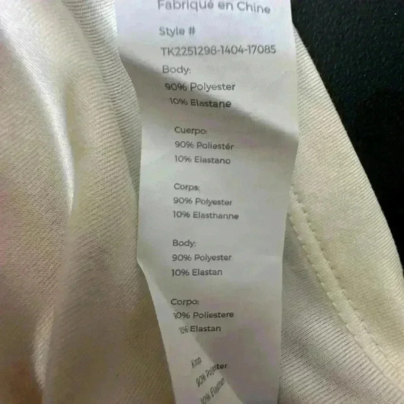 Fabletics Blake Dry-Flex Open Back Tankcream size 3X - Picture 4 of 4